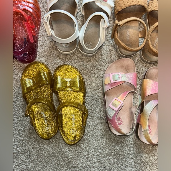 Toddler Girl Size 10 Sandals Shoe Lot - Picture 4 of 14